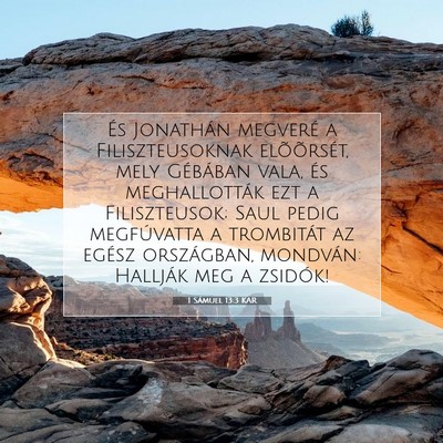 1 Sámuel 13:3 KAR Bibliai verskép