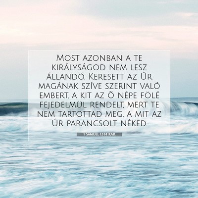 1 Sámuel 13:14 KAR Bibliai verskép