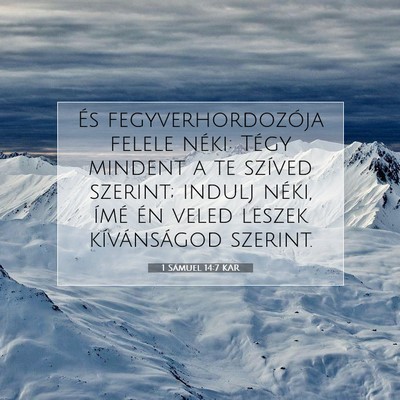 1 Sámuel 14:7 KAR Bibliai verskép