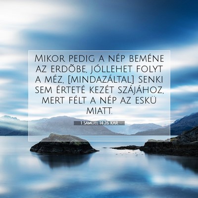 1 Sámuel 14:26 KAR Bibliai verskép