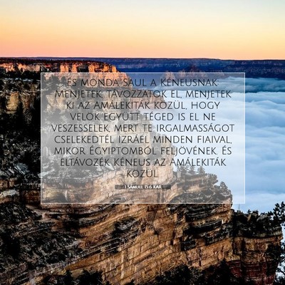 1 Sámuel 15:6 KAR Bibliai verskép