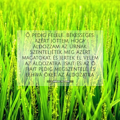 1 Sámuel 16:5 KAR Bibliai verskép