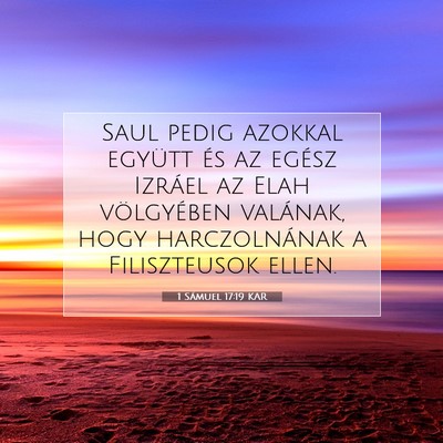 1 Sámuel 17:19 KAR Bibliai verskép