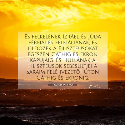 1 Sámuel 17:52 KAR Bibliai verskép