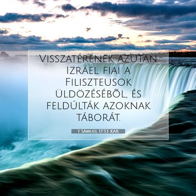 1 Sámuel 17:53 KAR Bibliai verskép
