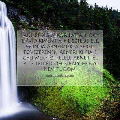 1 Sámuel 17:55 KAR Bibliai verskép