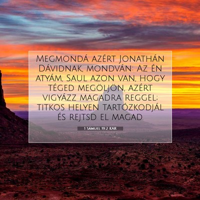 1 Sámuel 19:2 KAR Bibliai verskép