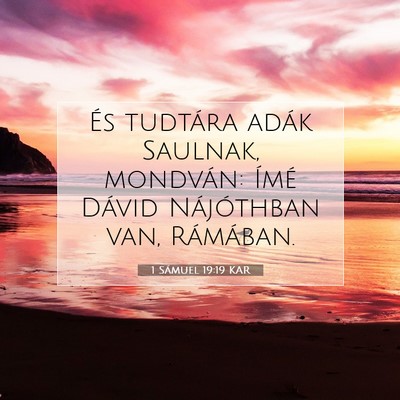 1 Sámuel 19:19 KAR Bibliai verskép