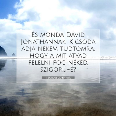 1 Sámuel 20:10 KAR Bibliai verskép