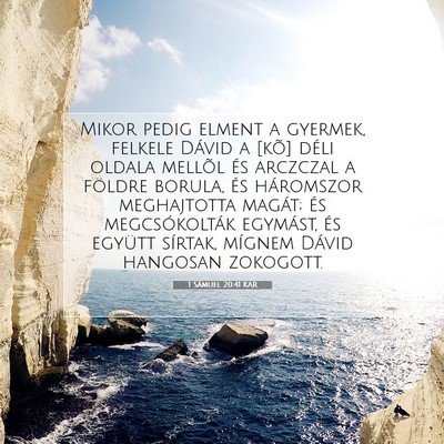 1 Sámuel 20:41 KAR Bibliai verskép