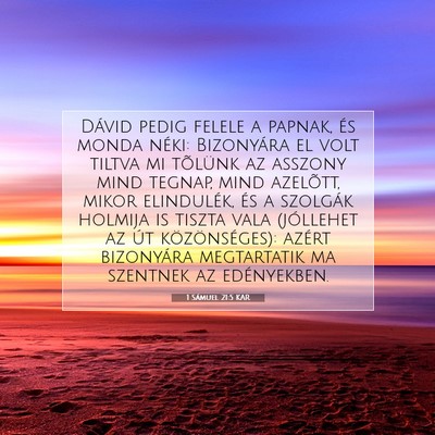 1 Sámuel 21:5 KAR Bibliai verskép