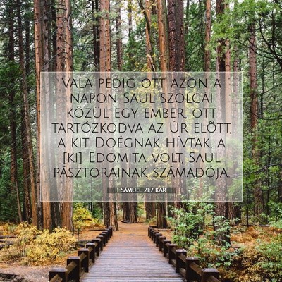 1 Sámuel 21:7 KAR Bibliai verskép