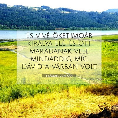 1 Sámuel 22:4 KAR Bibliai verskép