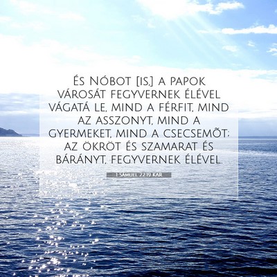 1 Sámuel 22:19 KAR Bibliai verskép
