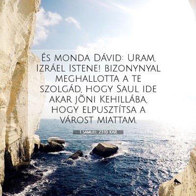1 Sámuel 23:10 KAR Bibliai verskép