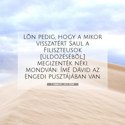 1 Sámuel 24:2 KAR Bibliai verskép