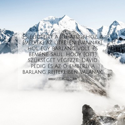 1 Sámuel 24:4 KAR Bibliai verskép