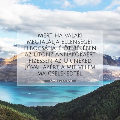1 Sámuel 24:20 KAR Bibliai verskép