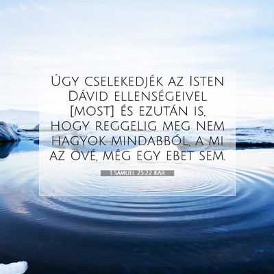 1 Sámuel 25:22 KAR Bibliai verskép
