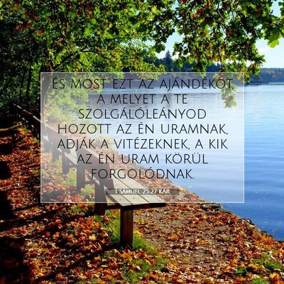 1 Sámuel 25:27 KAR Bibliai verskép