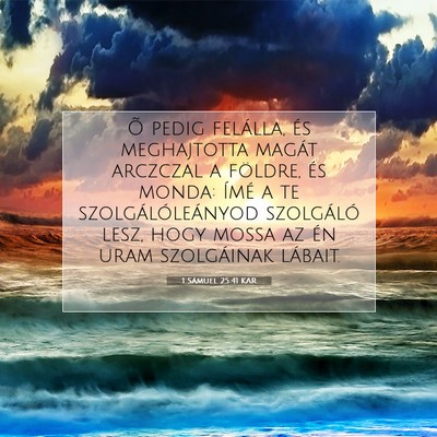 1 Sámuel 25:41 KAR Bibliai verskép