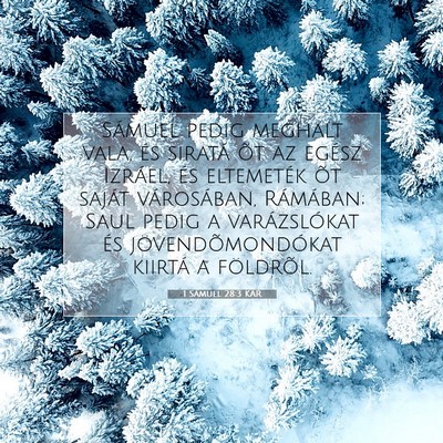 1 Sámuel 28:3 KAR Bibliai verskép