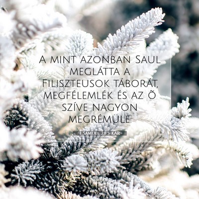 1 Sámuel 28:5 KAR Bibliai verskép