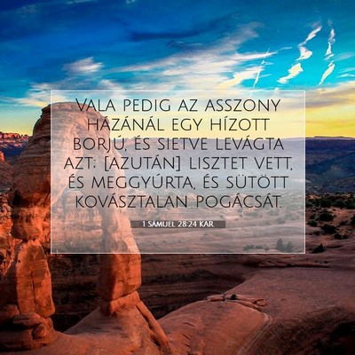 1 Sámuel 28:24 KAR Bibliai verskép