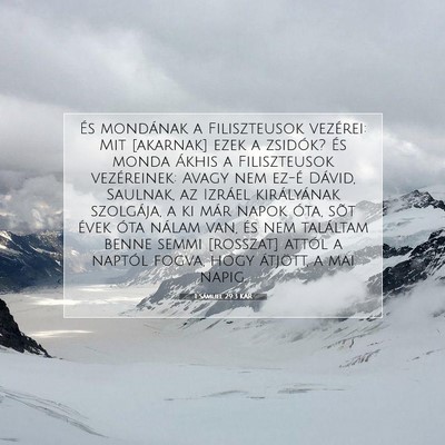 1 Sámuel 29:3 KAR Bibliai verskép