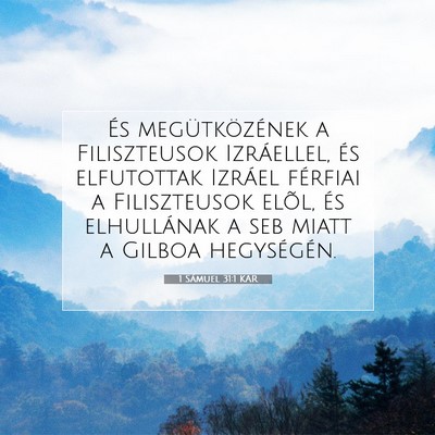 1 Sámuel 31:1 KAR Bibliai verskép