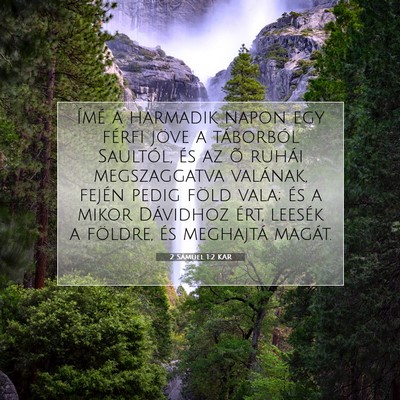 2 Sámuel 1:2 Bibliai vers magyarázata