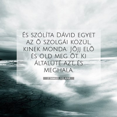 2 Sámuel 1:15 Bibliai vers magyarázata