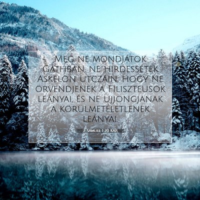 2 Sámuel 1:20 Bibliai vers magyarázata