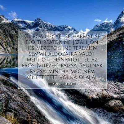 2 Sámuel 1:21 Bibliai vers magyarázata