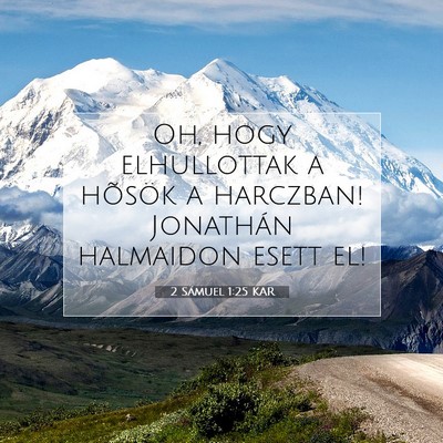 2 Sámuel 1:25 Bibliai vers magyarázata