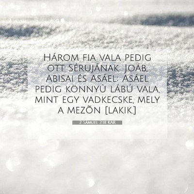 2 Sámuel 2:18 KAR Bibliai verskép