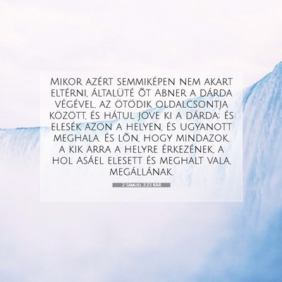 2 Sámuel 2:23 KAR Bibliai verskép
