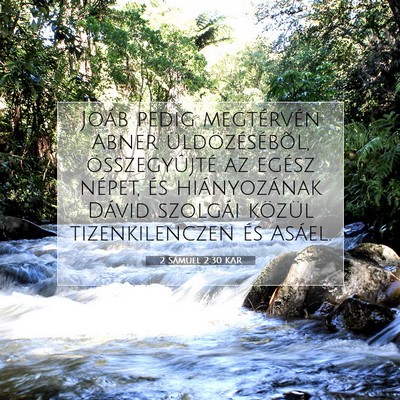 2 Sámuel 2:30 Bibliai vers magyarázata