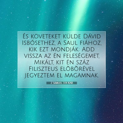 2 Sámuel 3:14 KAR Bibliai verskép