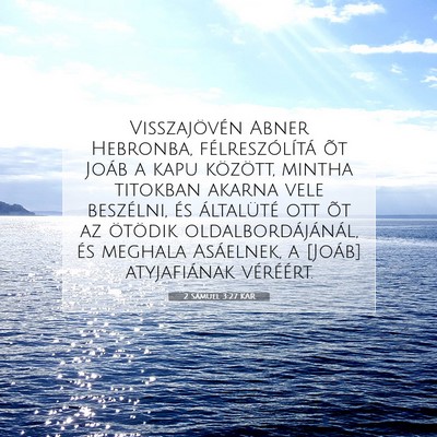 2 Sámuel 3:27 KAR Bibliai verskép