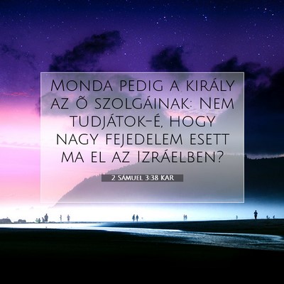 2 Sámuel 3:38 Bibliai vers magyarázata