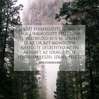 2 Sámuel 5:2 KAR Bibliai verskép