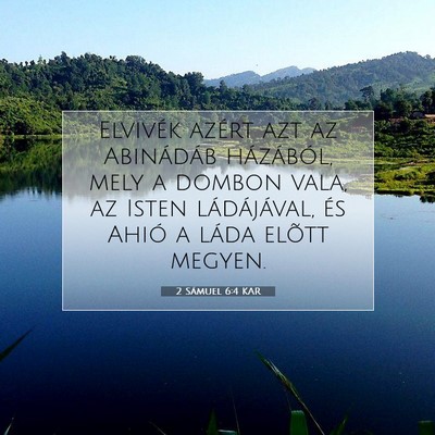 2 Sámuel 6:4 Bibliai vers magyarázata