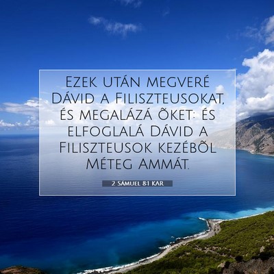 2 Sámuel 8:1 KAR Bibliai verskép