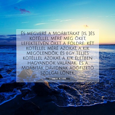 2 Sámuel 8:2 KAR Bibliai verskép
