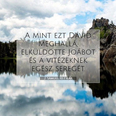 2 Sámuel 10:7 KAR Bibliai verskép