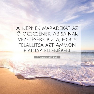 2 Sámuel 10:10 KAR Bibliai verskép