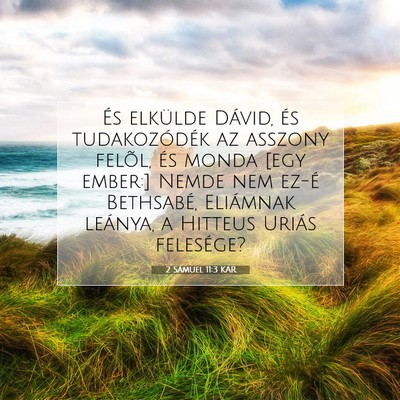 2 Sámuel 11:3 KAR Bibliai verskép