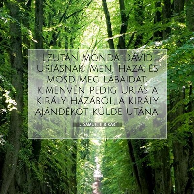 2 Sámuel 11:8 KAR Bibliai verskép