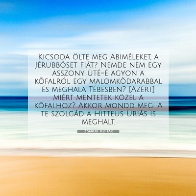 2 Sámuel 11:21 KAR Bibliai verskép